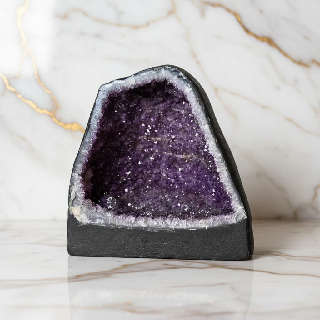 Sehr große Amethystdruse 14 kg – Mystische Kristallhöhle CrystalScents