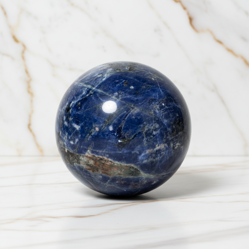 Sodalit Kugel – Tiefblaue Energie CrystalScents