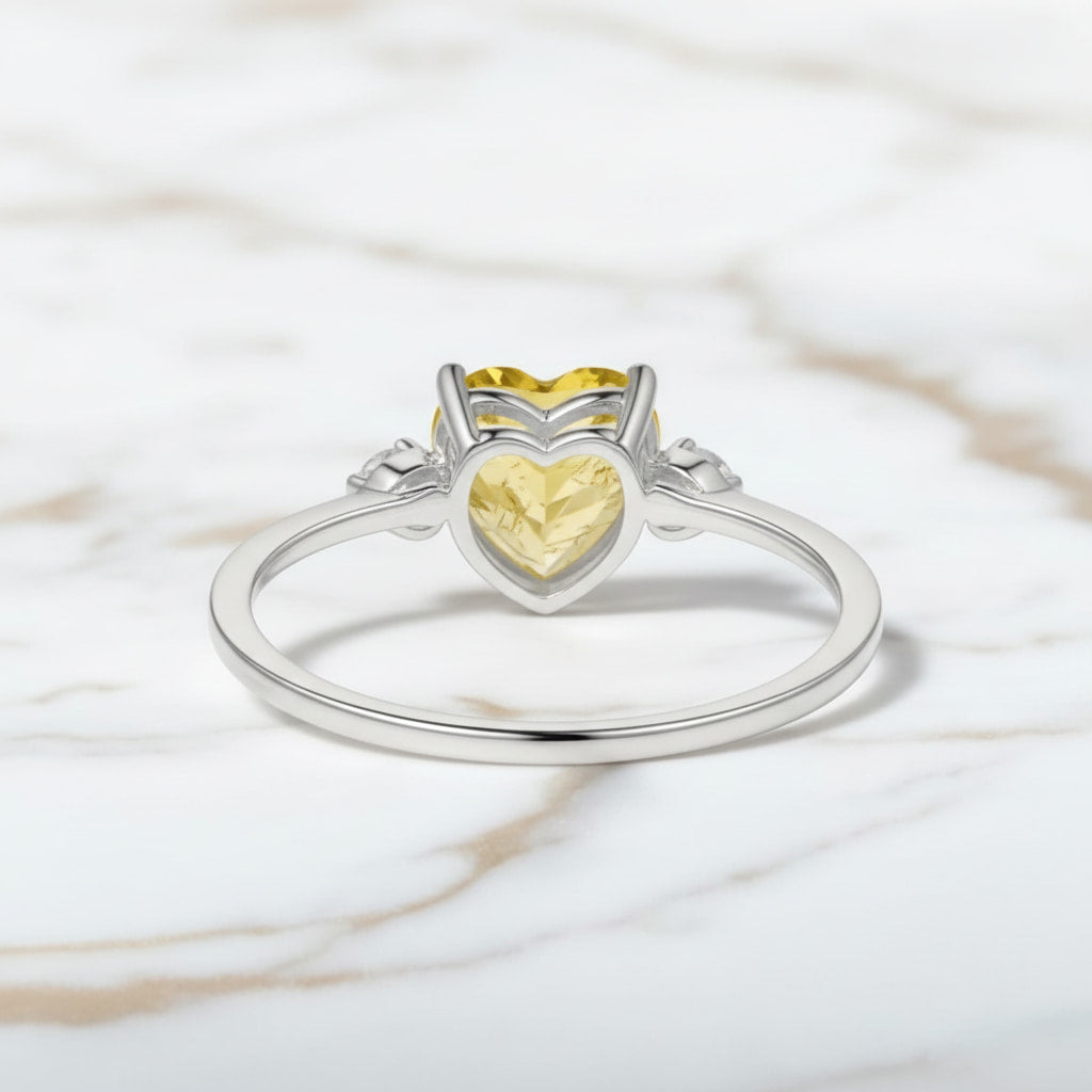Citrin Ring - Strahlendes Herz CrystalScents