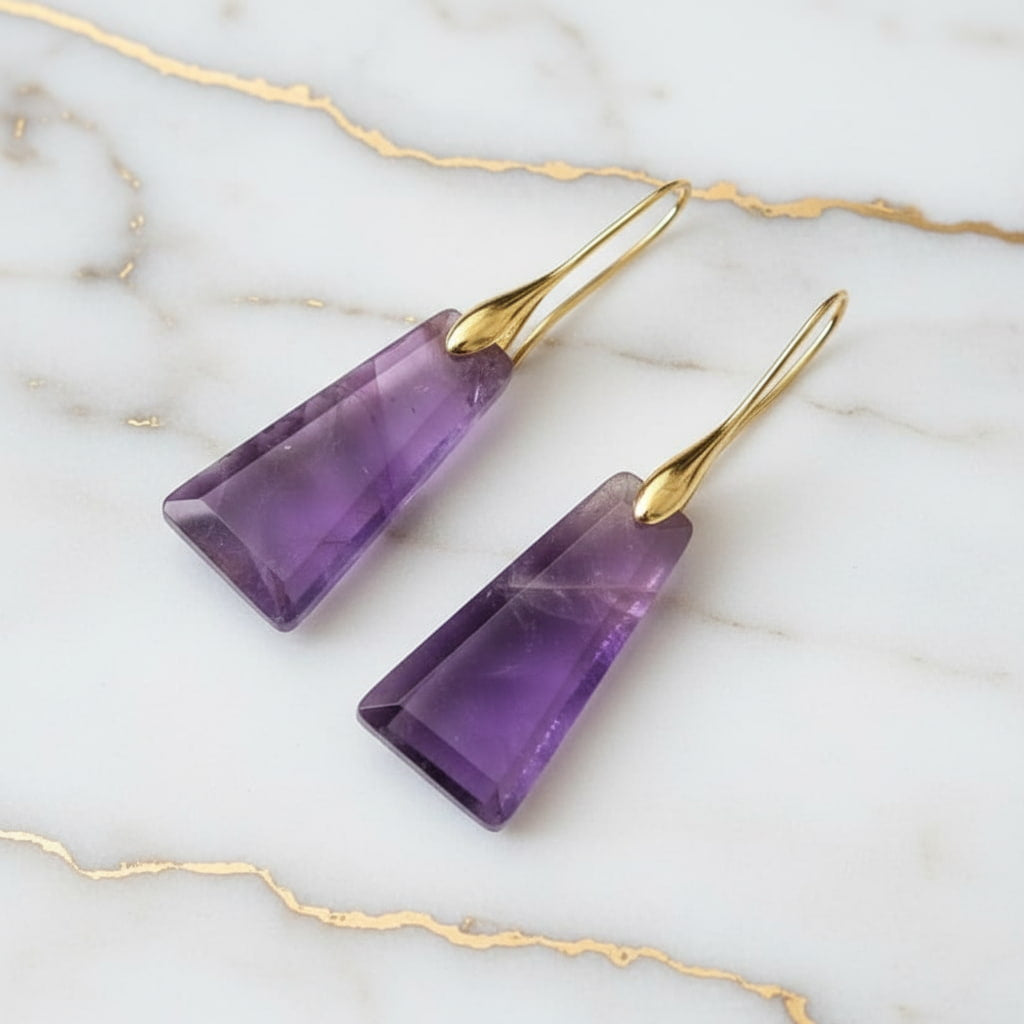 Amethyst Ohrringe – Klarheit & Verbindung CrystalScents