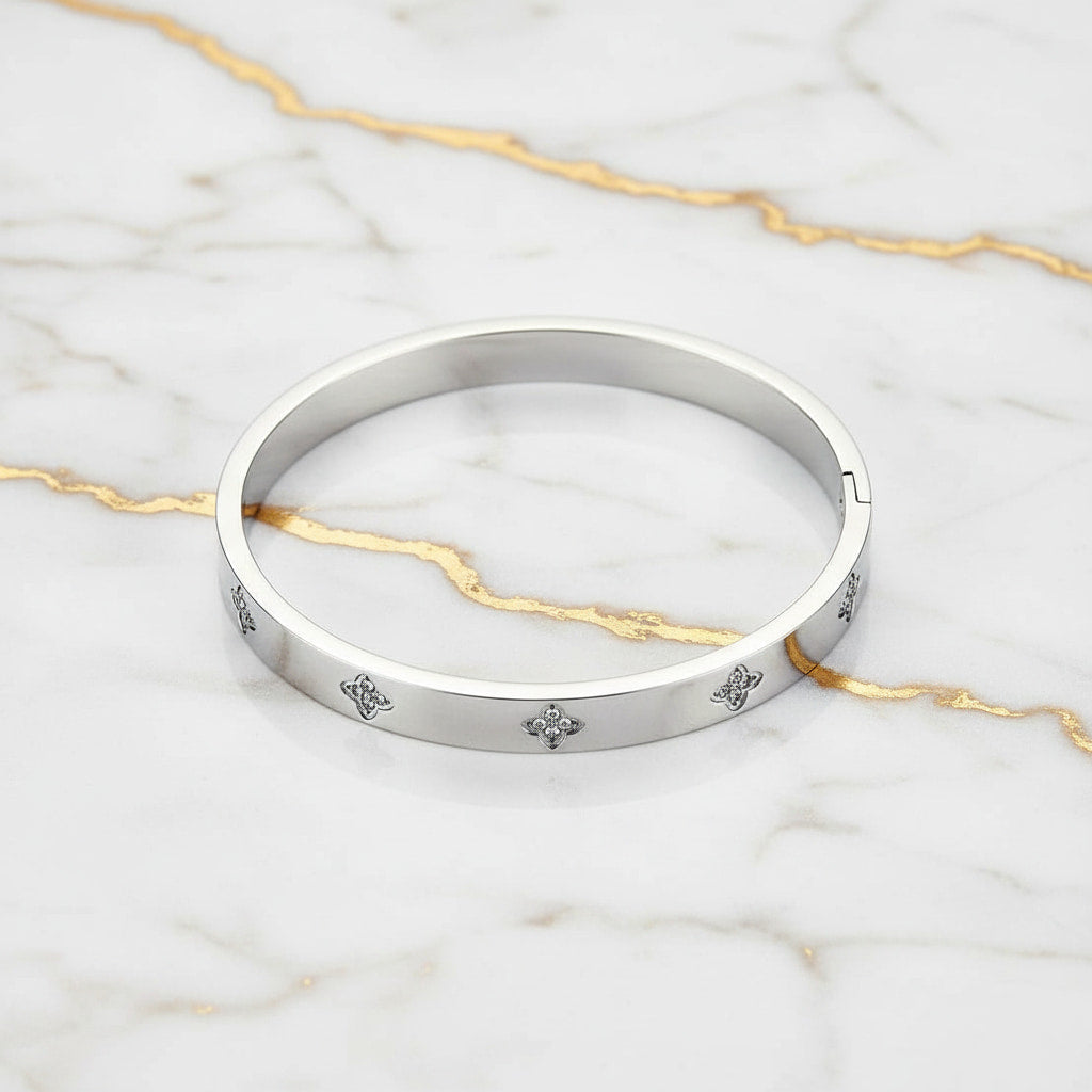 Armband - Silber mit funkelnden Blüten CrystalScents