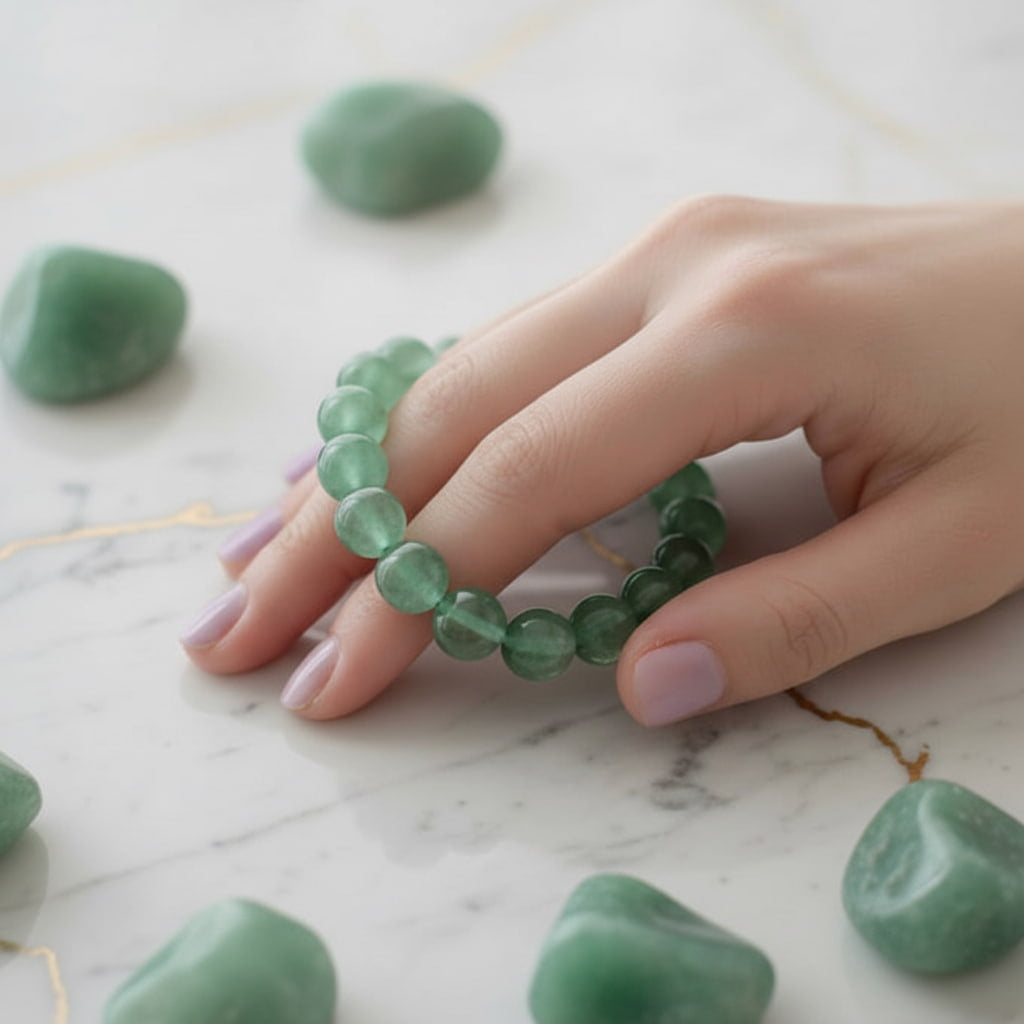 Aventurin Kugelarmband - Sanftes Glück CrystalScents