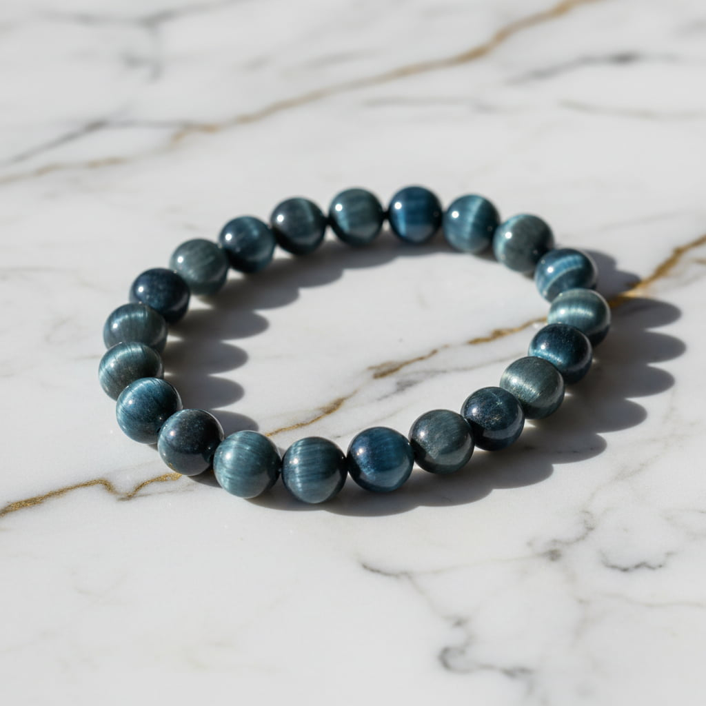Tigerauge Falkenauge Kugelarmband - Energie & Schutz CrystalScents