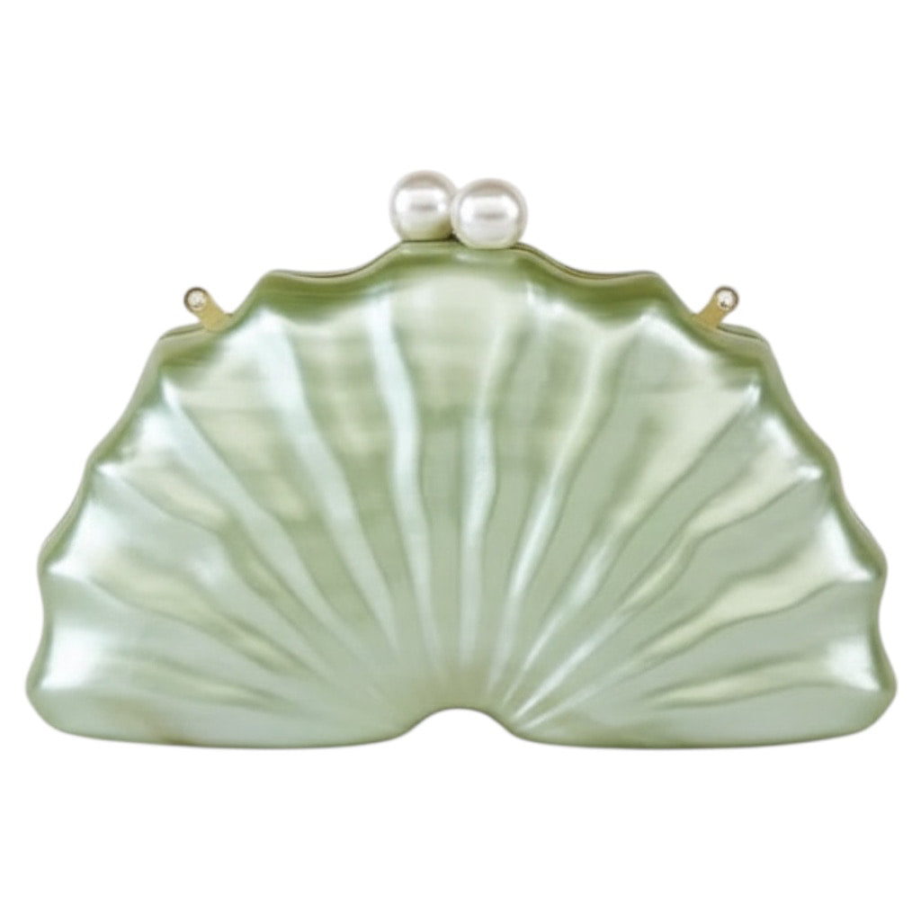 Clutch – Perlmutt-Handtasche in edlem Grün CrystalScents