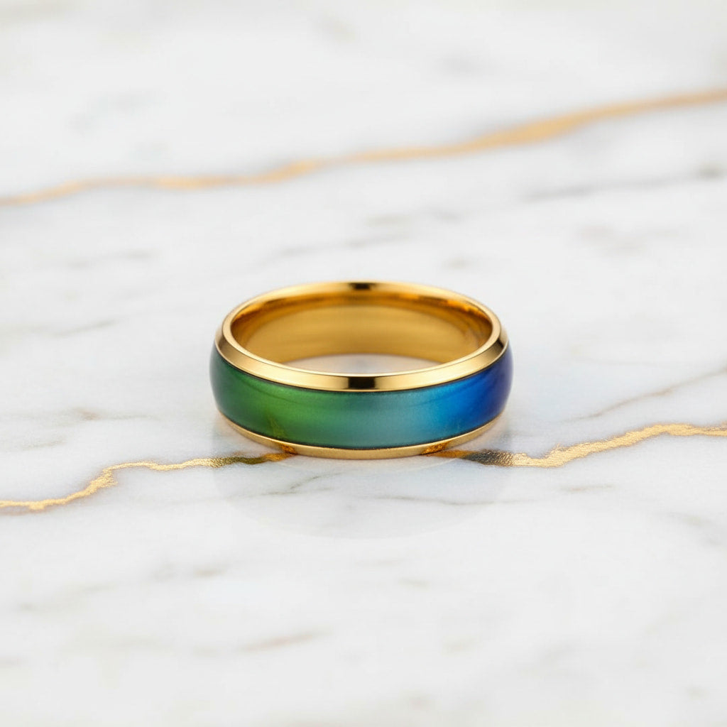 Emotionsring Gold - Gefühle stilvoll ausdrücken CrystalScents