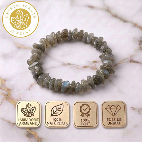 Labradorit Splitterarmband – Intuition & innere Stärke