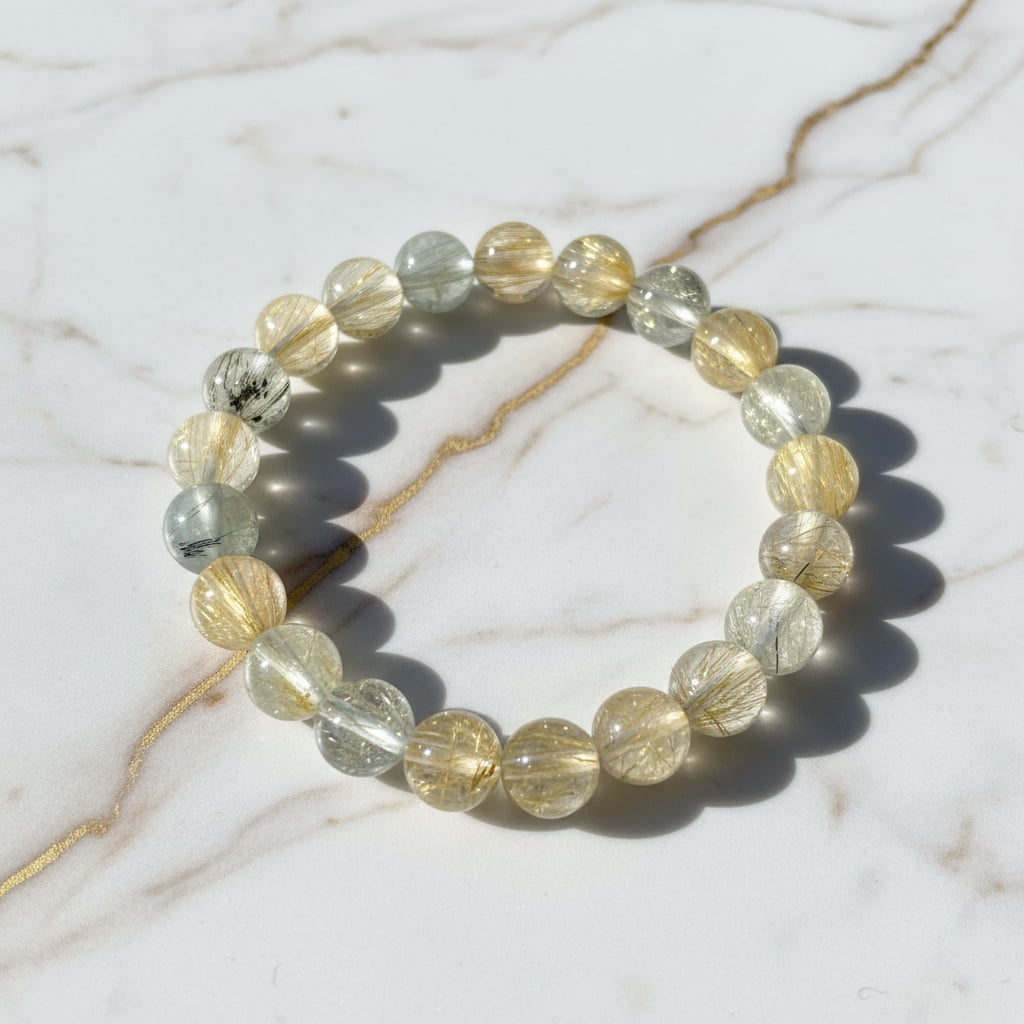 Quarz Kugelarmband – Balance & Wohlbefinden CrystalScents