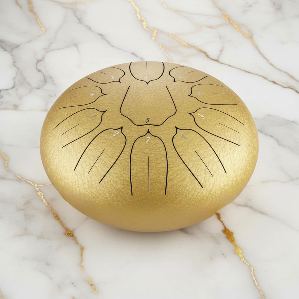 Zungentrommel in Gold – ideal für Meditation und Achtsamkeit CrystalScents