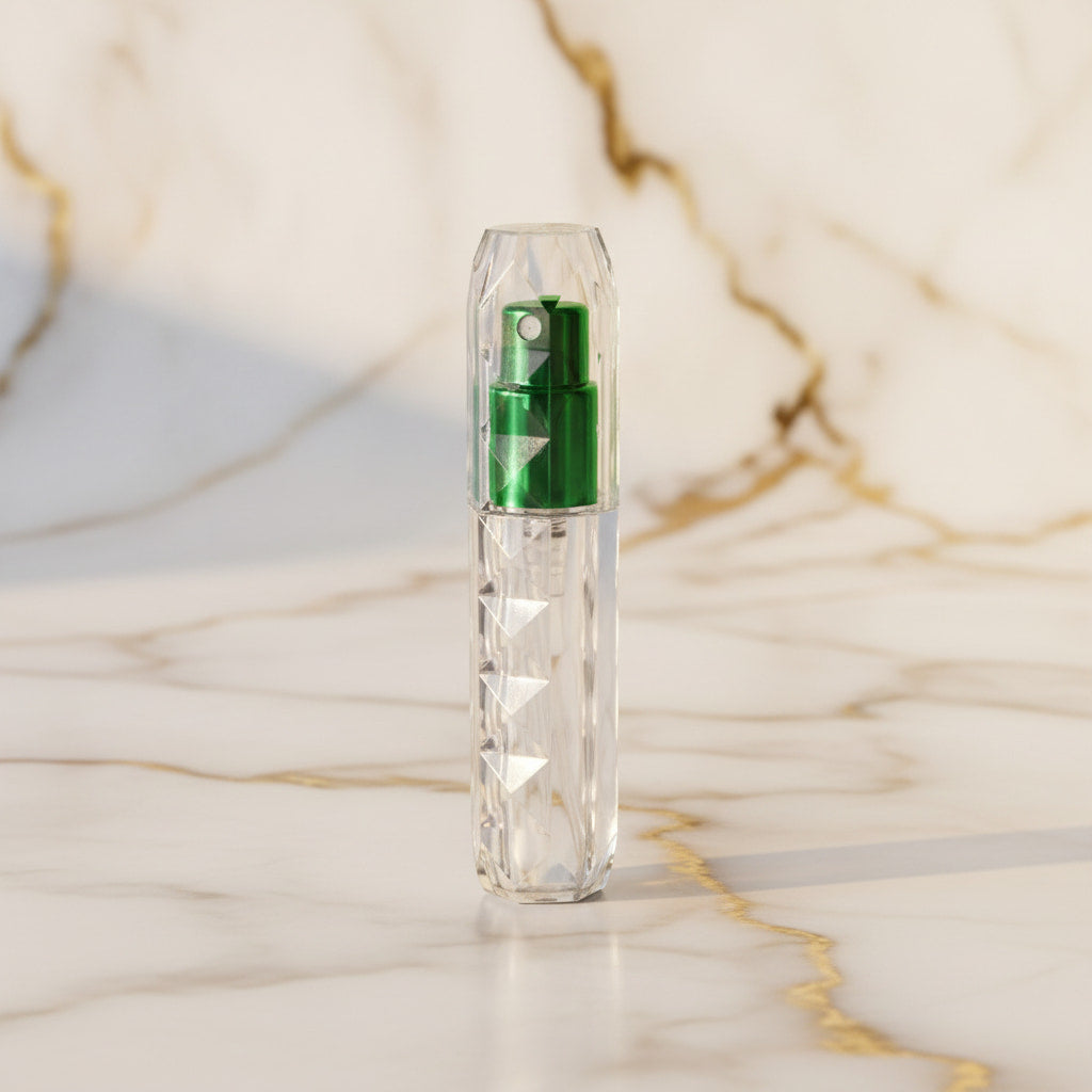 Parfüm Abfüller in frischem Grün CrystalScents