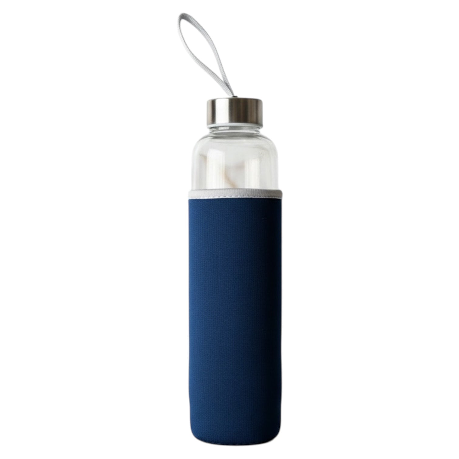 Amethyst Trinkflasche Silber – Kristallenergie für unterwegs CrystalScents