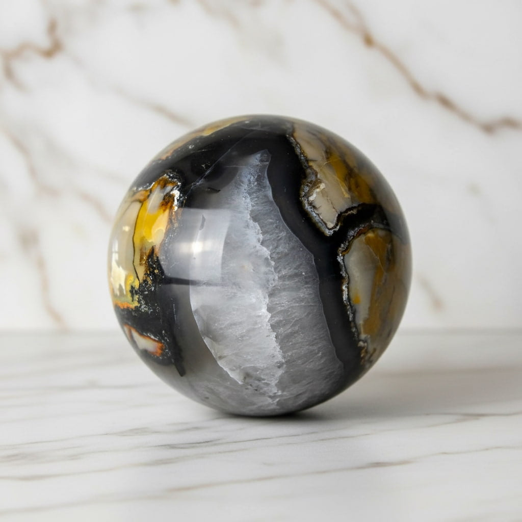 Achat Kugel – Leuchtendes Dekorationsjuwel