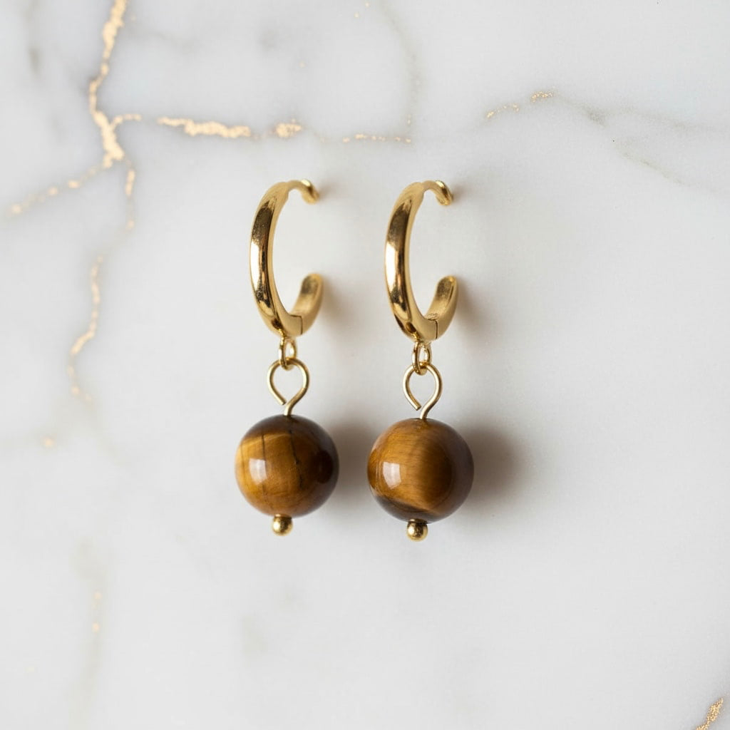 Tigerauge Ohrringe - Energie & Ausstrahlung