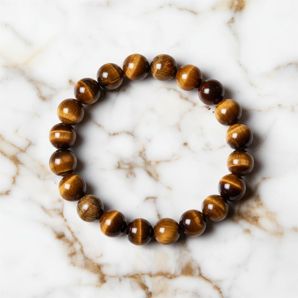 Tigerauge Kugelarmband – für Mut und Ausdauer