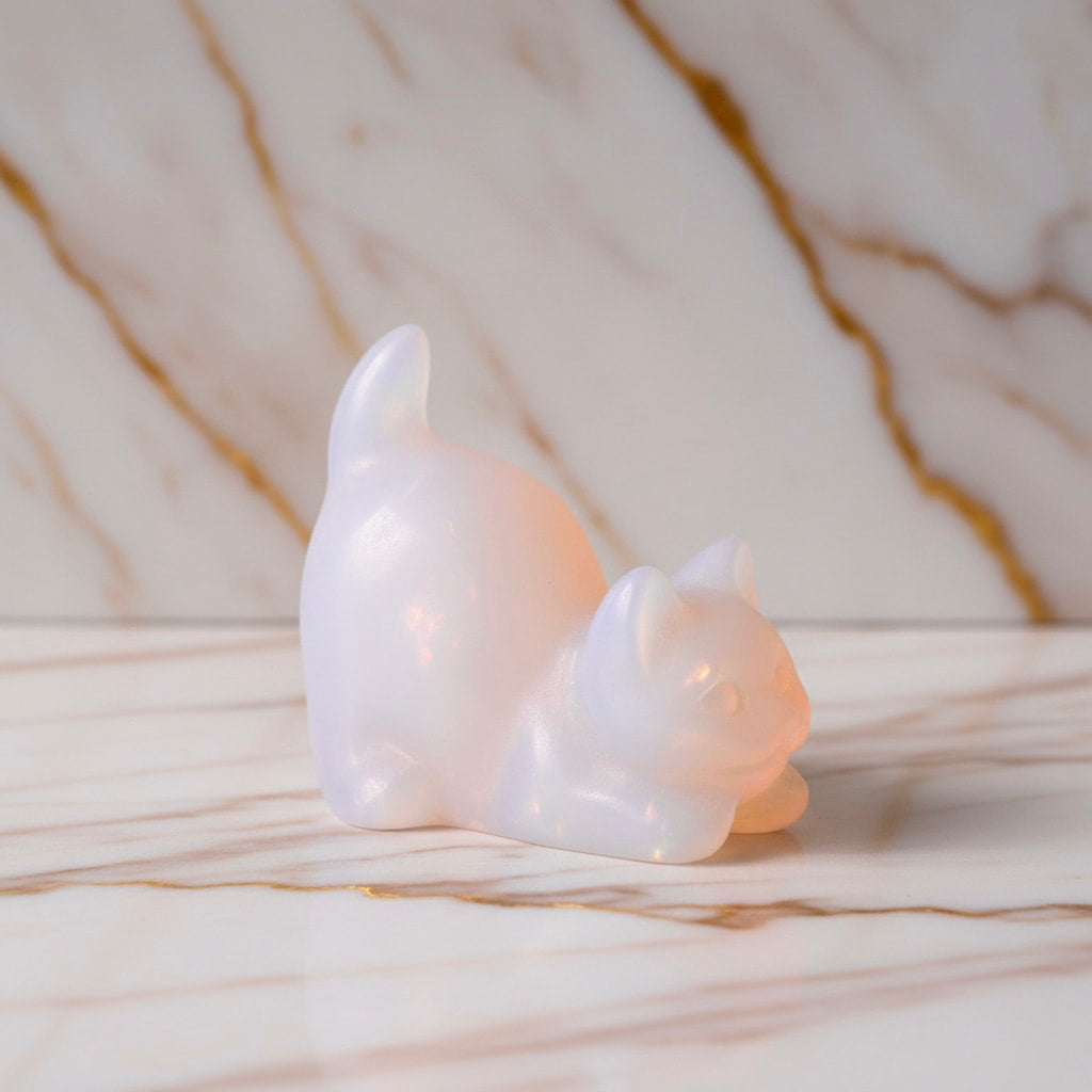 Opalit Katze - Schimmernd rosa CrystalScents
