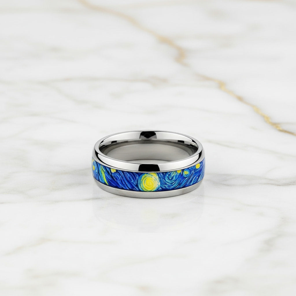 Ring in Silber mit Sternenhimmel CrystalScents