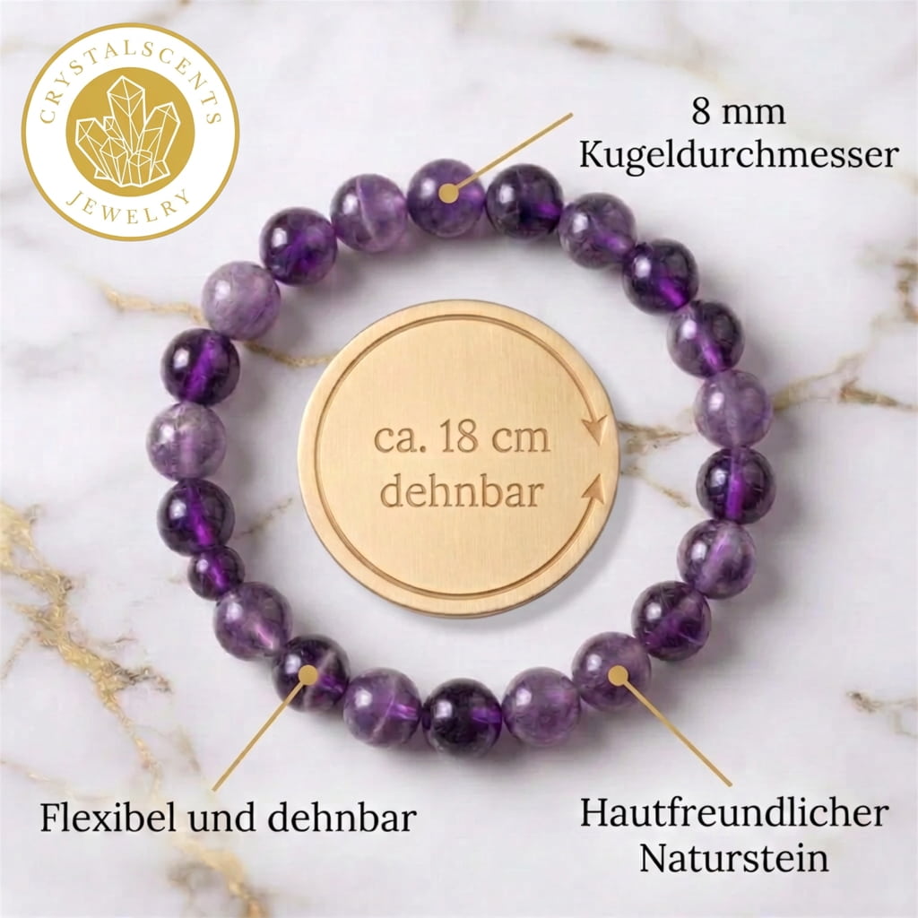 Amethyst Kugelarmband – Stilvolles Schmuckstück voller Energie