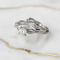 Ring - Silberner 2-teiliger Stacking-Ring CrystalScents