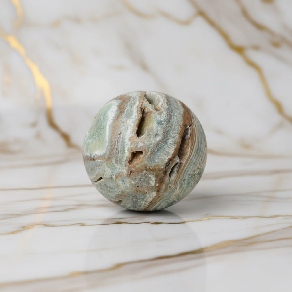 Aragonit Kugel - Sanft & Erdend CrystalScents