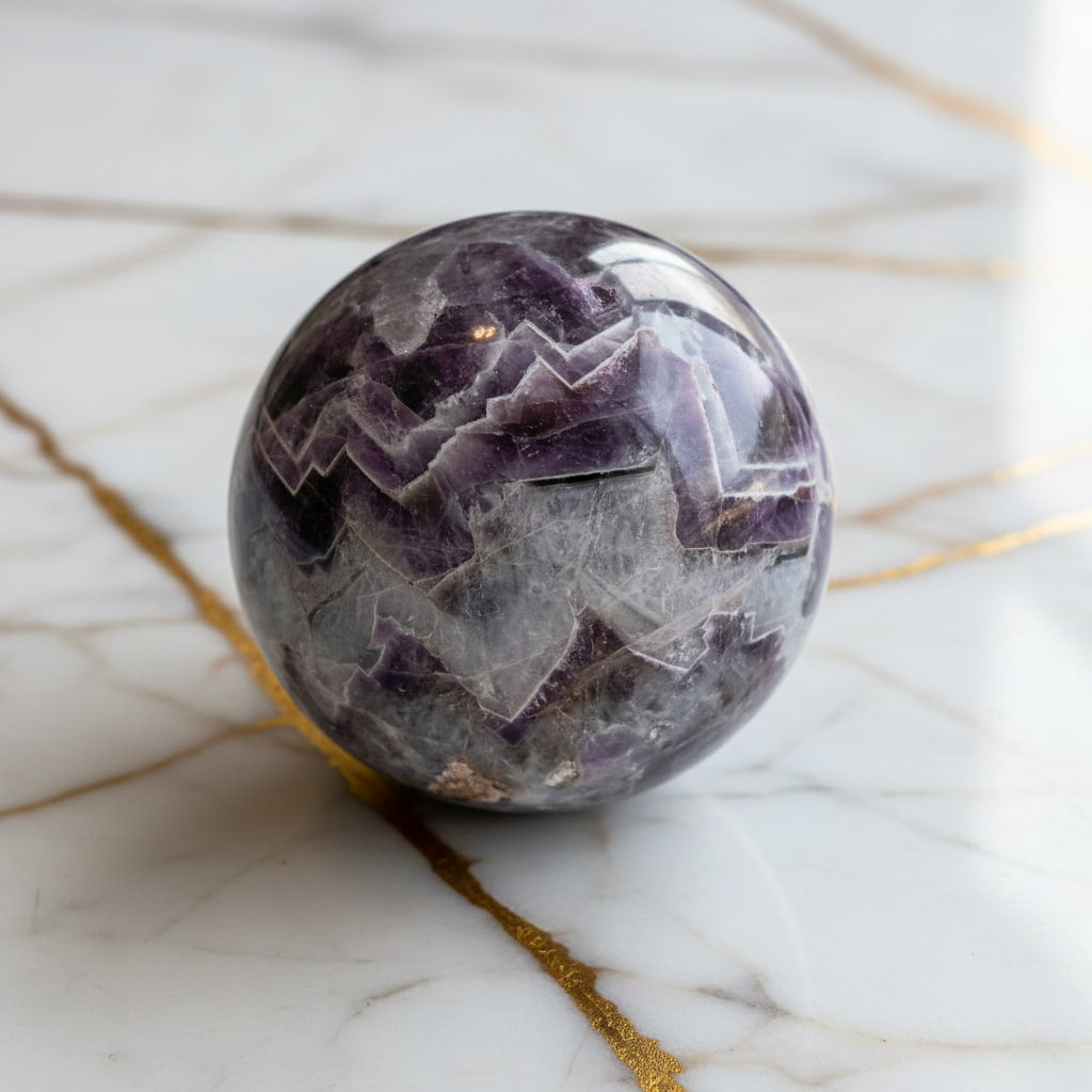 Sehr große Amethyst Kugel – Meditation, Raumenergie & Harmonie CrystalScents