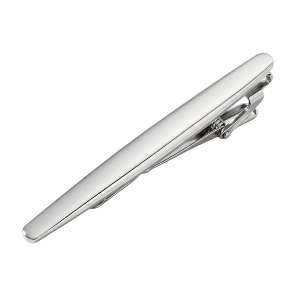 Krawattenklammer in geschwungenem Silber CrystalScents