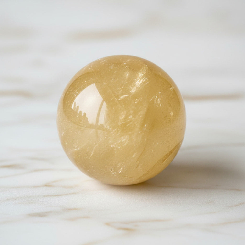 Calcit Kugel – Lebensfreude & Kreativität CrystalScents
