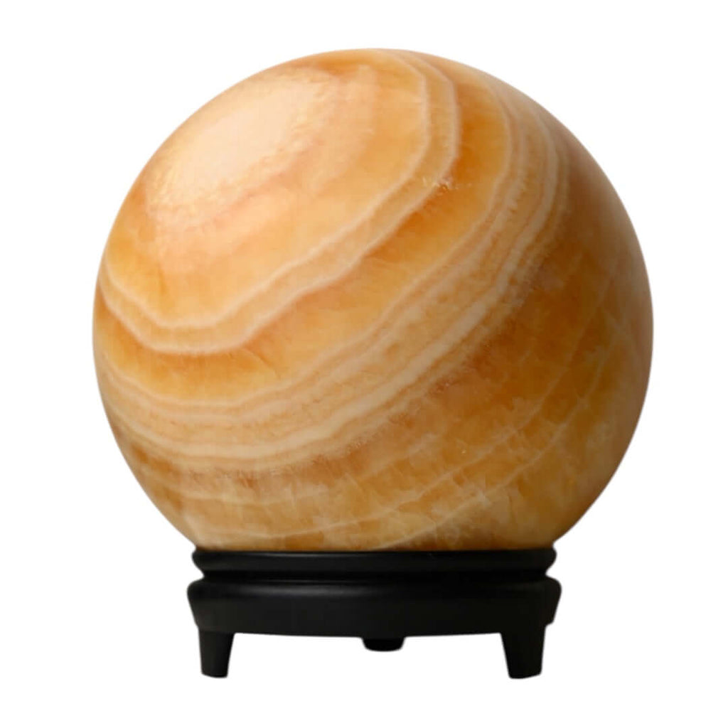 Große Orange Calcit Kugel – Strahlendes Energieobjekt für Wärme und Lebensfreude
