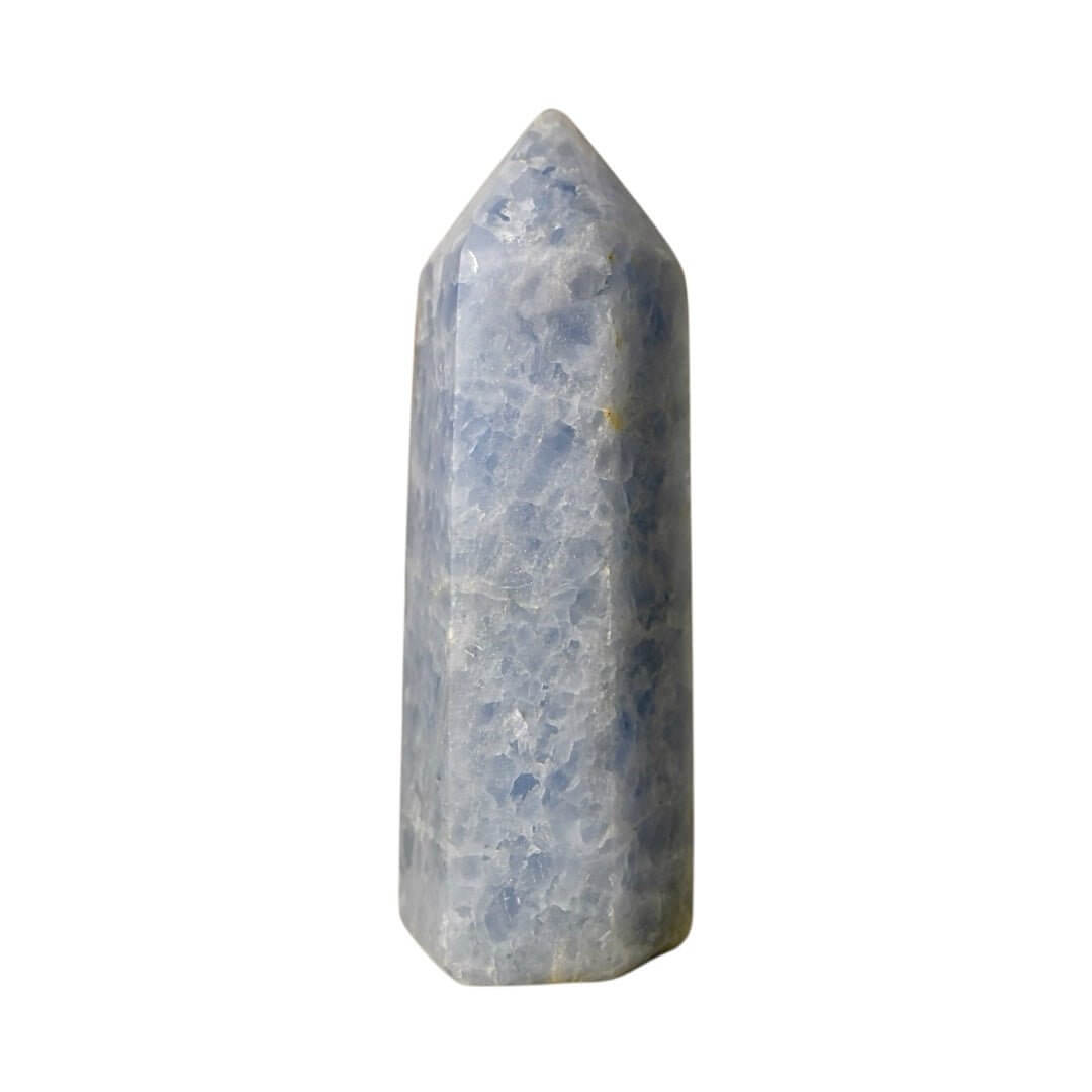 Himmelblauer Celestit Obelisk – strahlt Ruhe und Gelassenheit aus