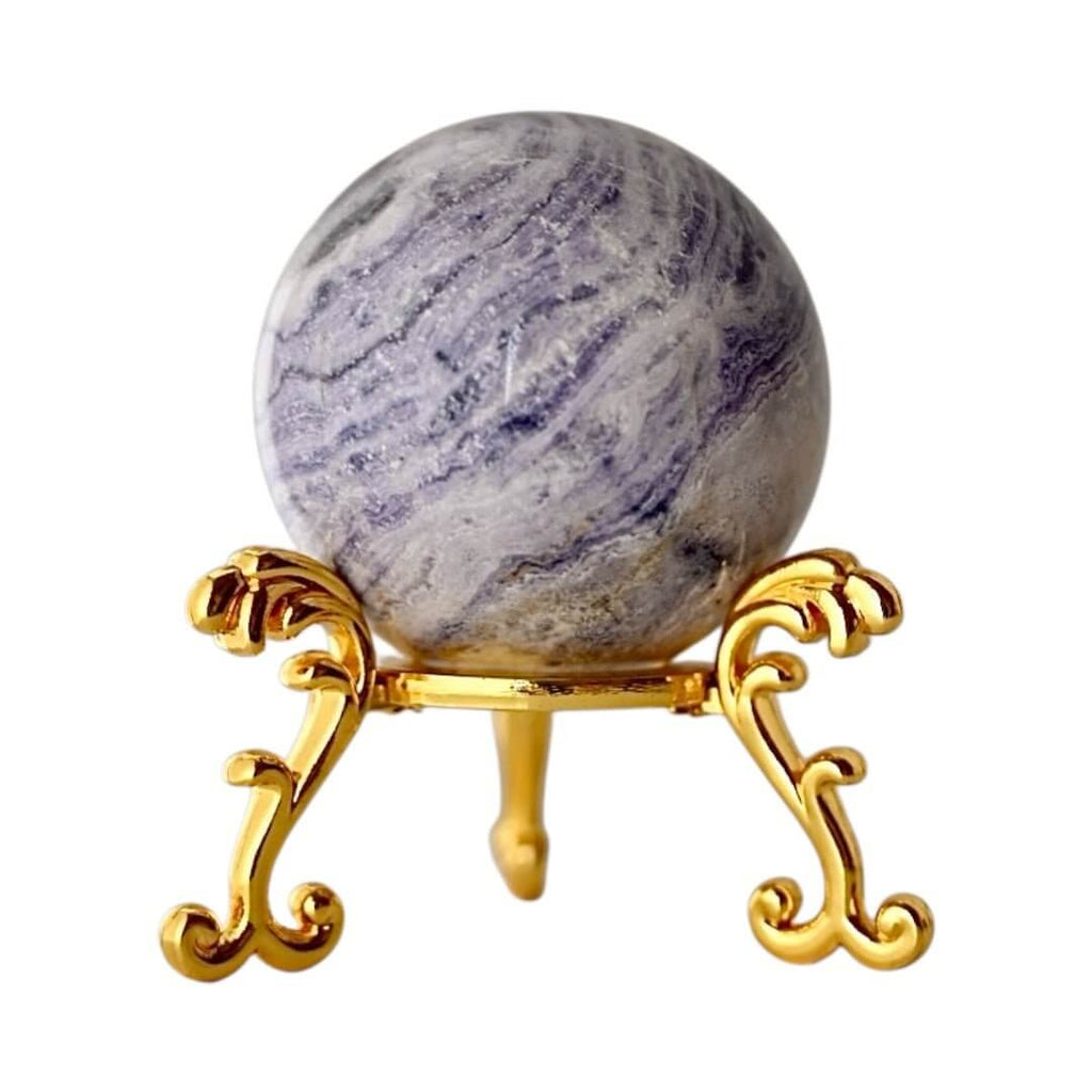 Charoit Kugel – kraftvolles Edelsteinobjekt für Transformation und innere Ruhe