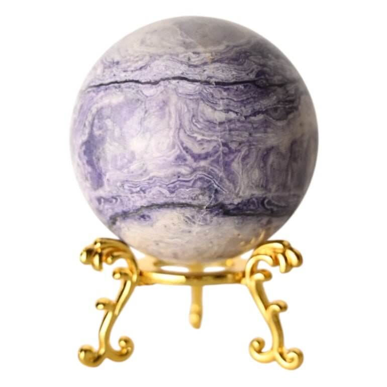 Kugel aus Charoit – Ausdrucksstarkes Naturstück für Balance und Schutz