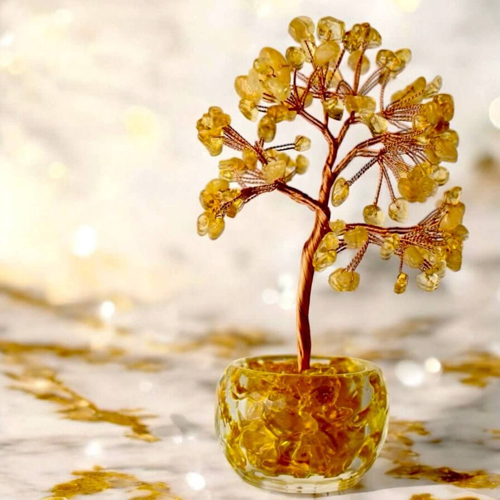 Citrin Baum – Ausdrucksstarkes Edelsteinstück für Harmonie und Licht im Raum