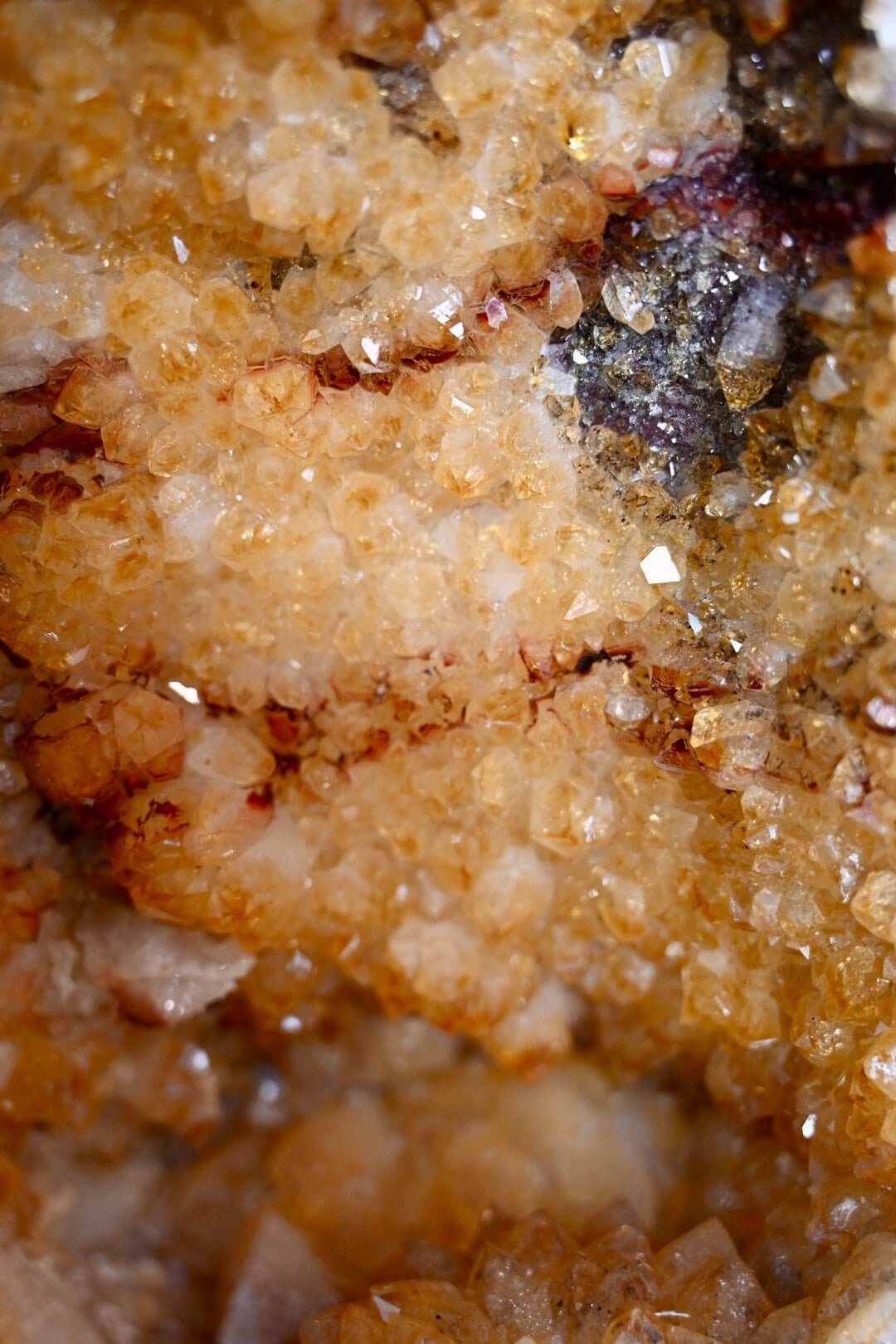 Große Citrin Druse – Funkelndes Naturhighlight CrystalScents