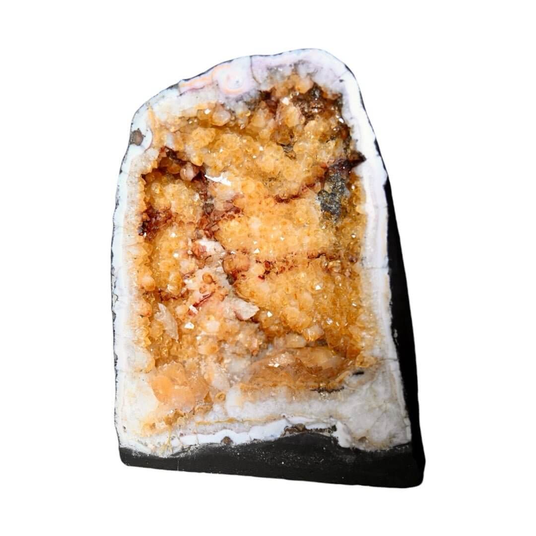 Citrin Druse – funkelndes Naturhighlight für positive Energie und Lebensfreude