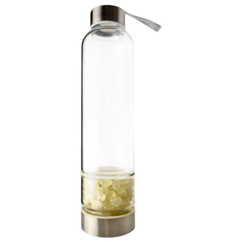 Citrin Flasche mit gelbem Thermoschutz - Deine positive Kraftquelle