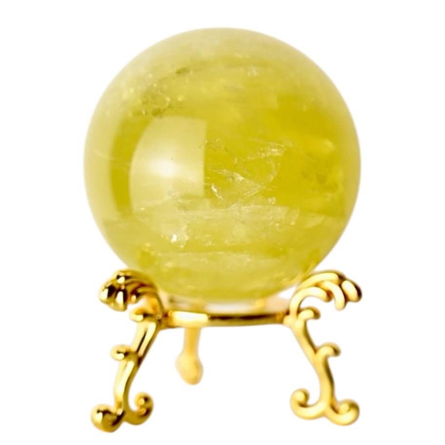 Leuchtende Kugel aus Citrin – stilvolles Highlight für Raum und Geist