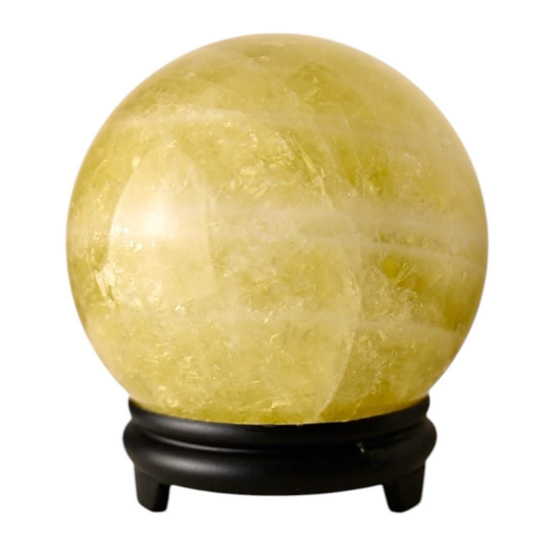 Große Citrin Kugel – strahlendes Naturstück für Lebensfreude und Energie