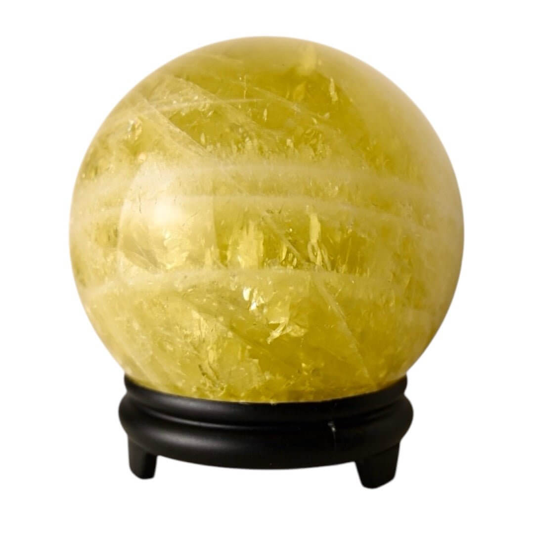 Große Citrin Kugel – strahlendes Naturstück für Lebensfreude und Energie