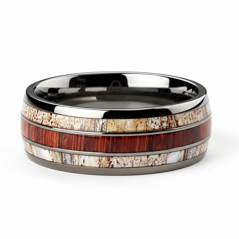 Ring mit Holzmaserung – elegantes Schmuckstück für natürliche Akzente CrystalScents