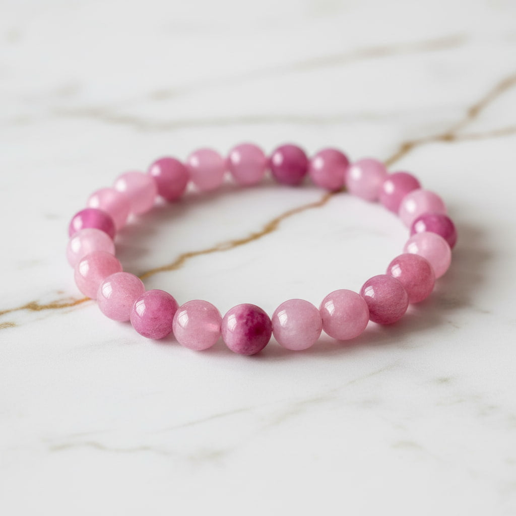 Kunzit Kugelarmband – Liebe & Ruhe CrystalScents