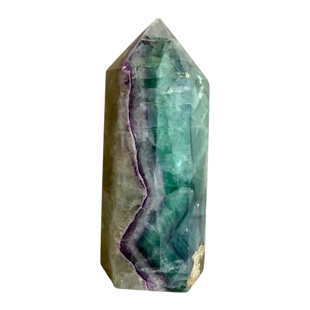 Fluorit Obelisk – Farbenfrohes Unikat