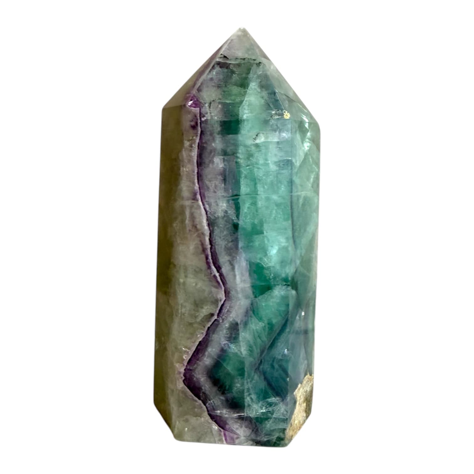 Fluorit Obelisk – Farbenfrohes Unikat