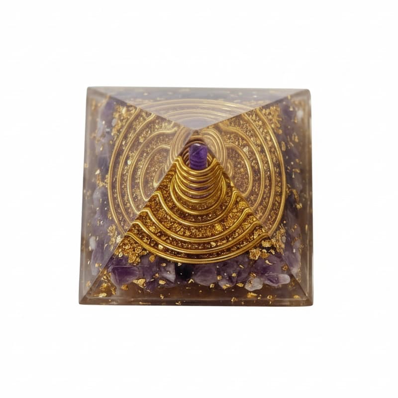 Orgonit Pyramide Amethyst - Geist & Seele CrystalScents