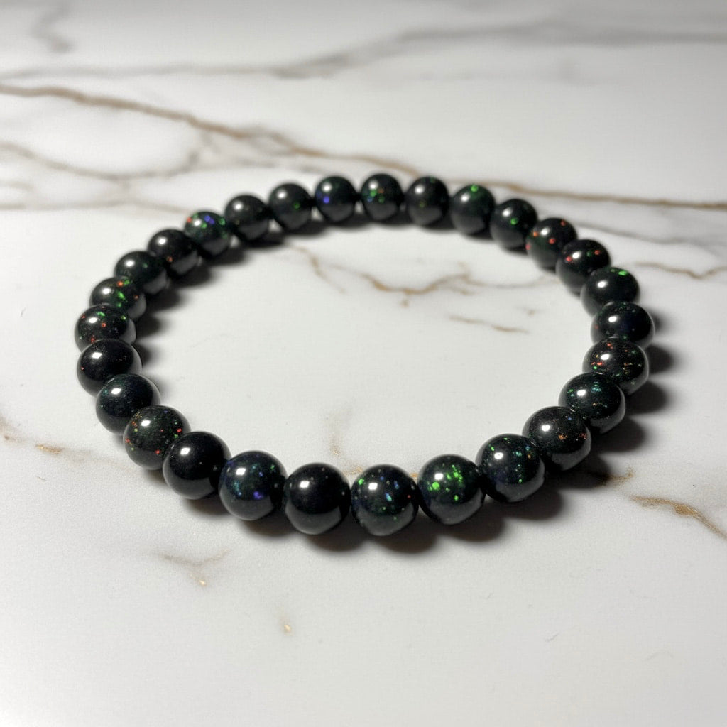 Schwarzes Opal Kugelarmband – Energie & Seltenheit CrystalScents