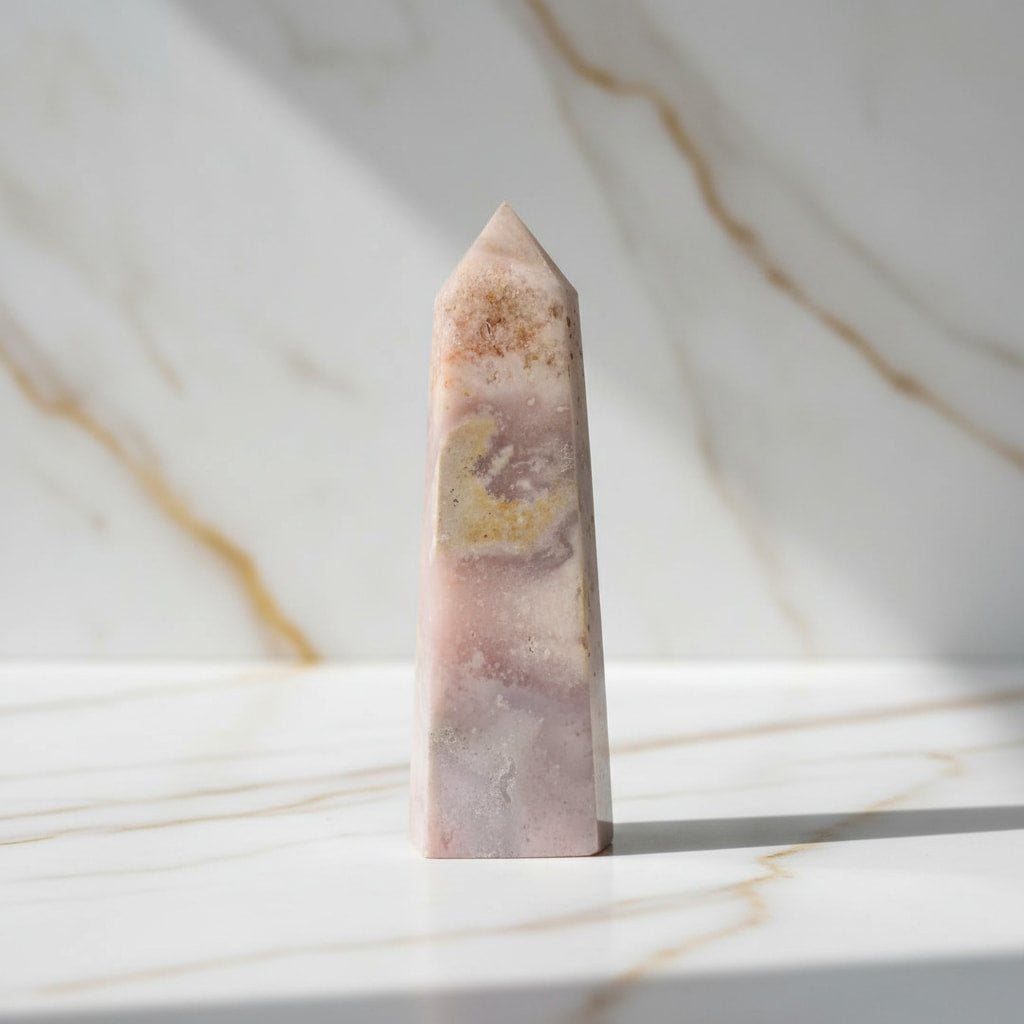 Rosa Amethyst Obelisk – Kristall für Harmonie & Raumenergie CrystalScents