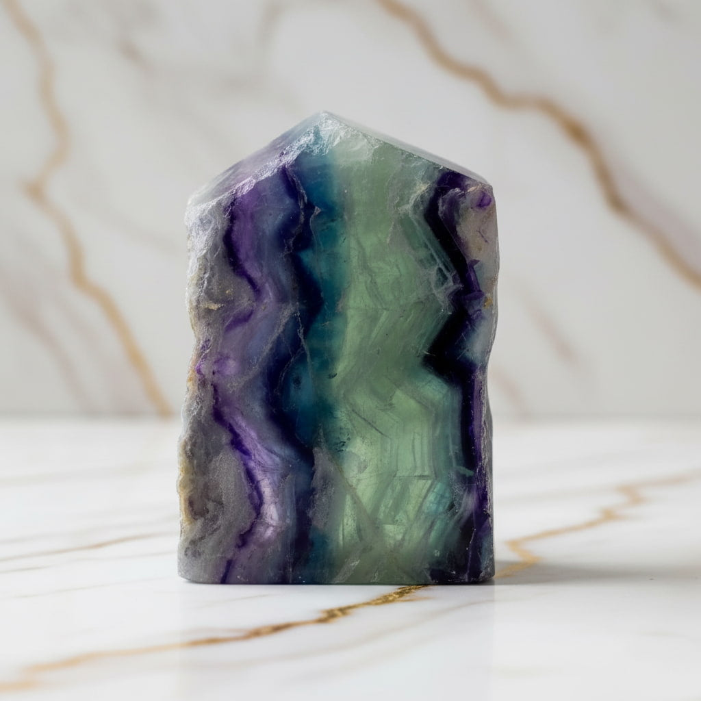 Fluorit Obelisk – Schönes Naturjuwel für Zuhause CrystalScents