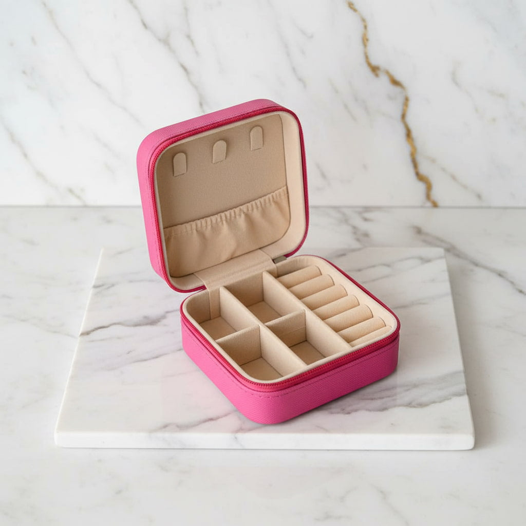 Schmuckbox Pink – Aufbewahrung für Ringe & Ketten CrystalScents