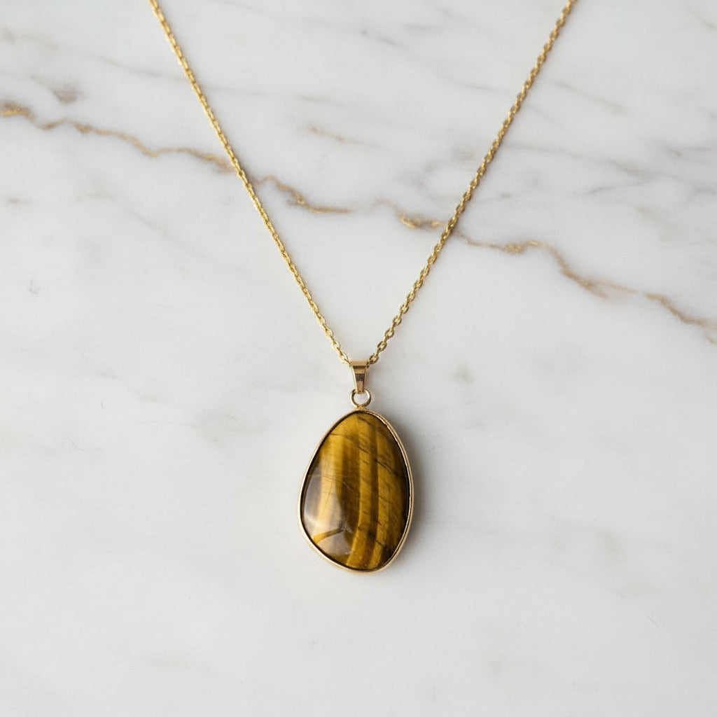 Tigerauge Halskette - Schutz & Ausgleich JETZT sichern CrystalScents