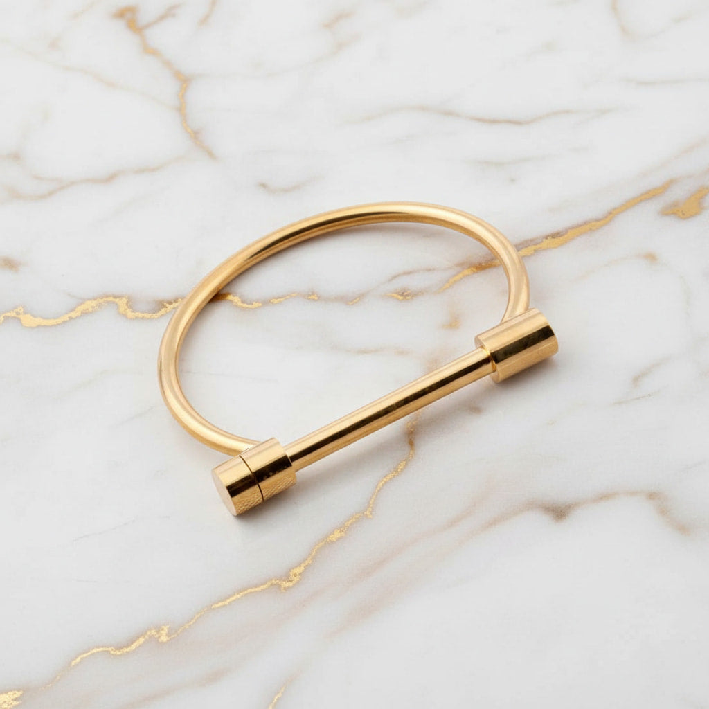 Armreif – Gold mit Stabschraube CrystalScents