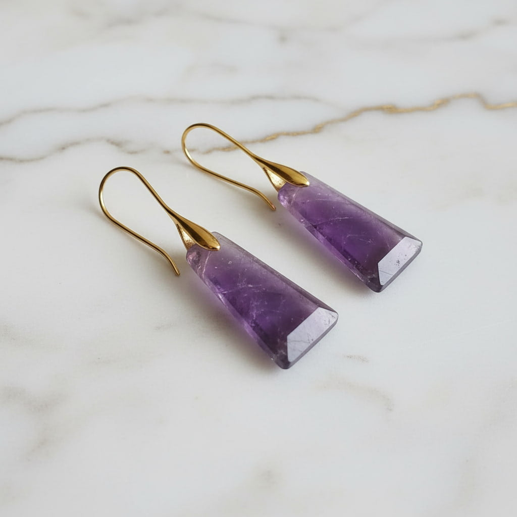 Amethyst Ohrringe – Klarheit & Verbindung CrystalScents