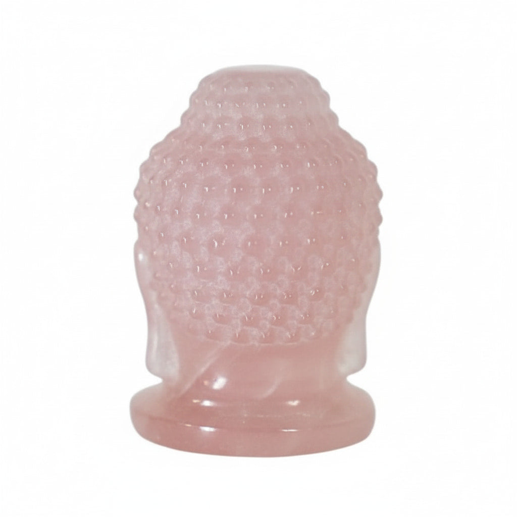 Rosenquarz Buddha-Kopf – Friedvolle Atmosphäre CrystalScents