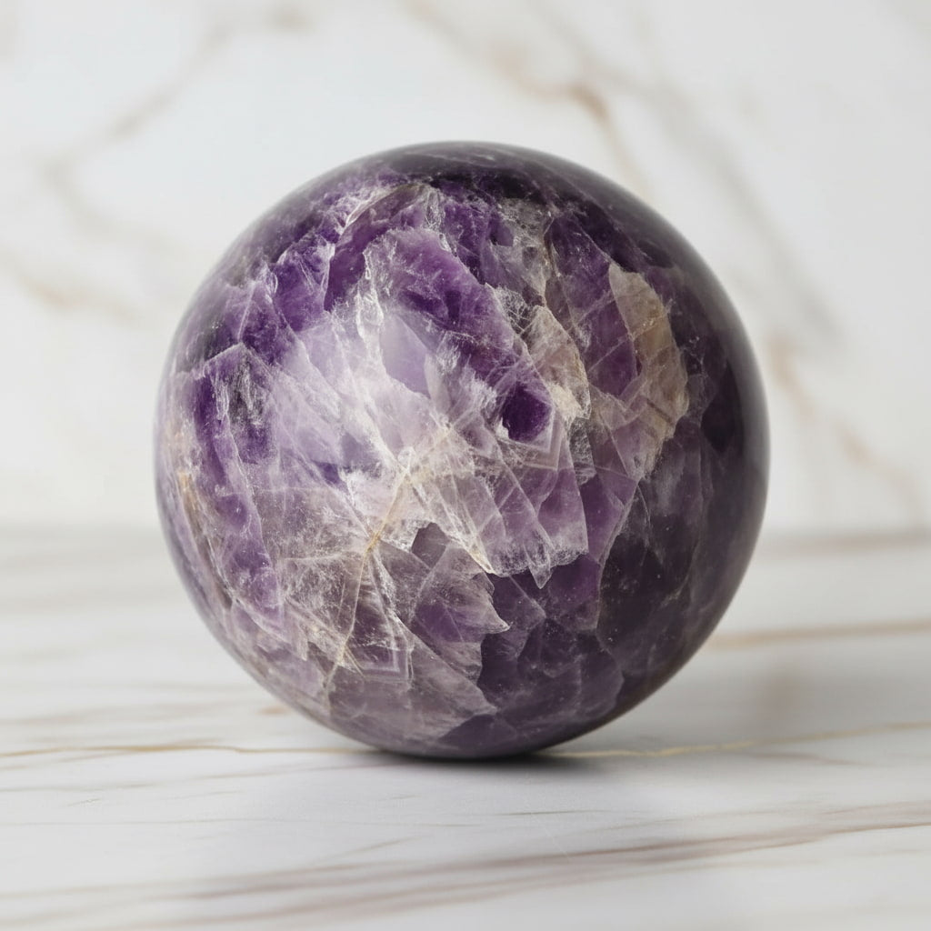 Große Amethyst Kugel – stilvolle Dekoration & Raumwirkung CrystalScents